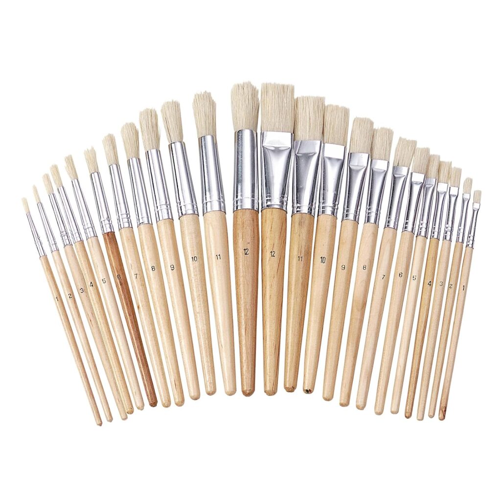 Colorations Easel Paint Brushes, Assorted Sizes, Set of 12