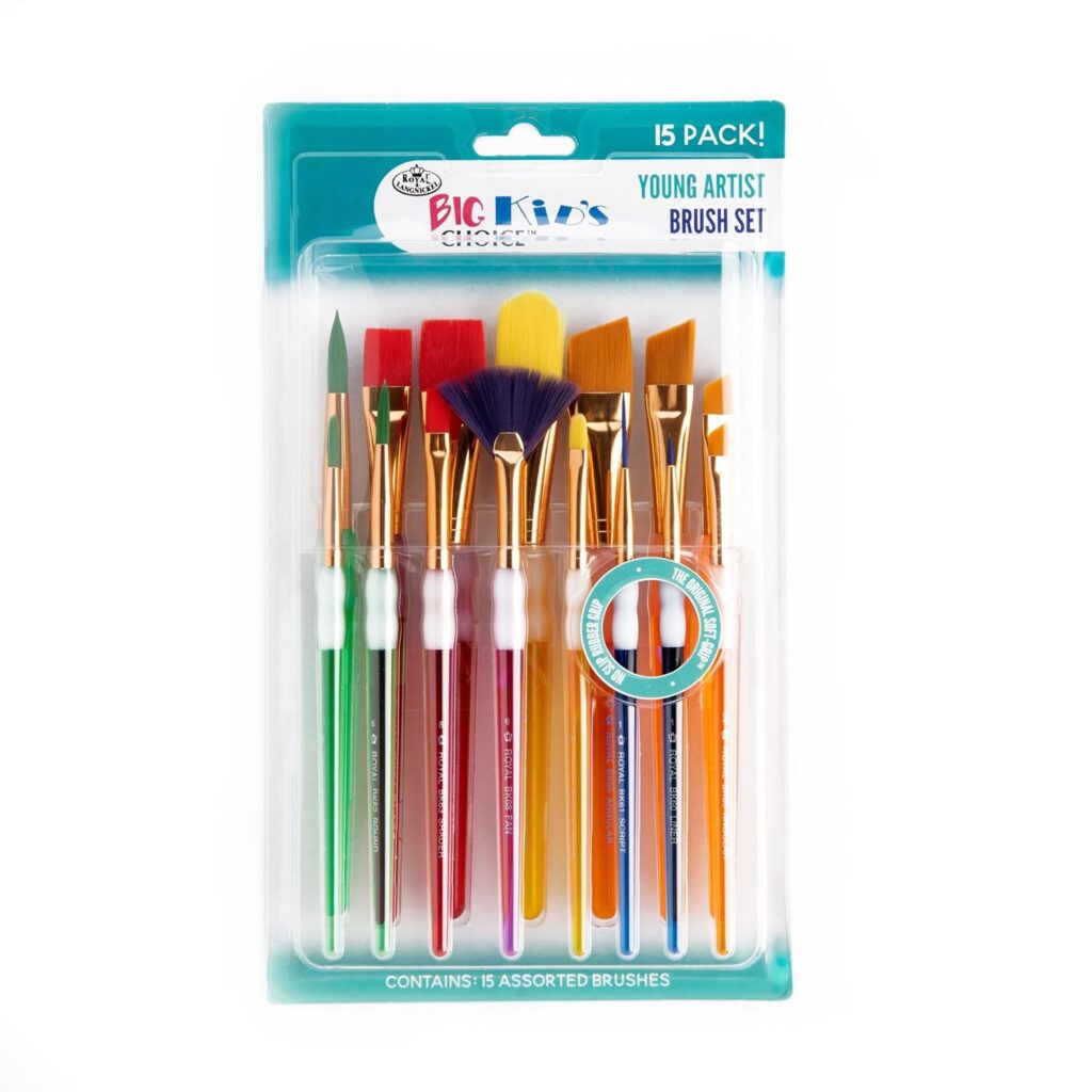Royal Brush Big Kid's Choice Value Pack Brushes, 15 Pieces