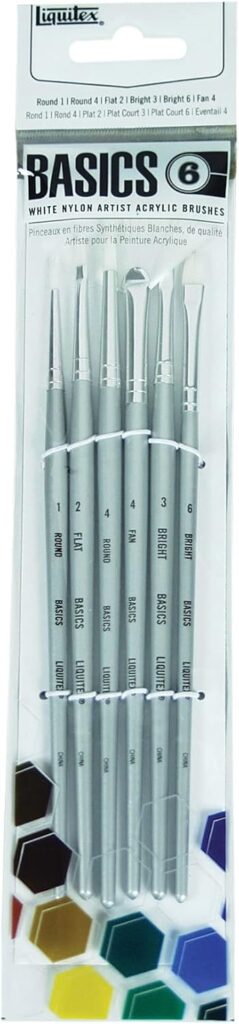 Liquitex Basics Acylic Paintbrush Set of 6