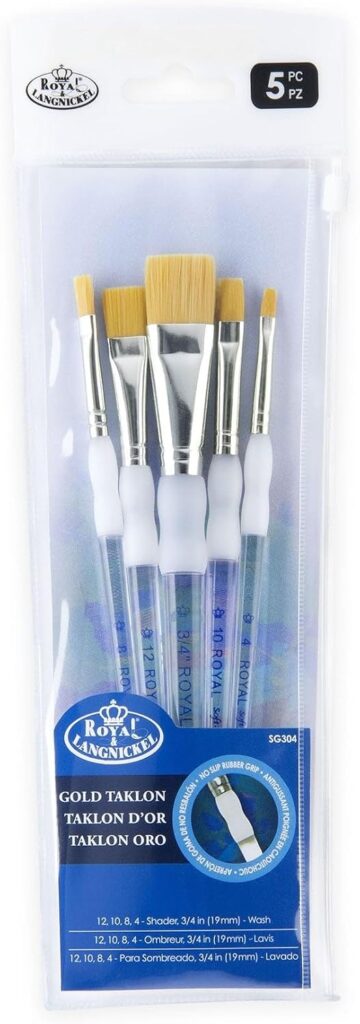 Royal & Langnickel SG-304 5 Piece Flat Brush Set